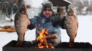 Я знаю как вкусно пожарить карпа в казане на костре