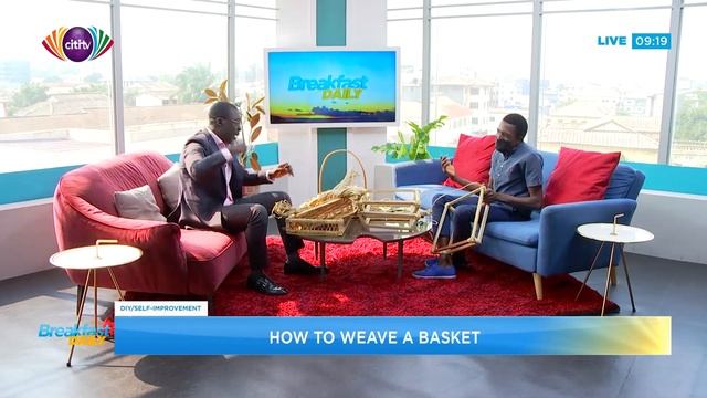 How to weave a basket with Kabah Atawoge on DIY segment | Breakfast Daily смотреть онлайн