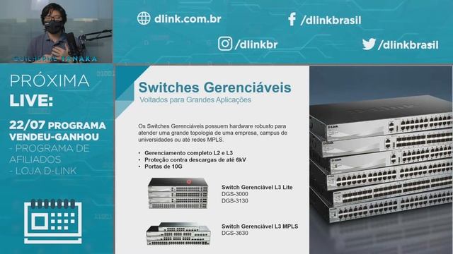 🔴LIVE D-LINK | QUAIS AS DIFERENÇAS ENTRE SWITCHES PLUG & PLAY X SWITCHES GERENCIÁVEIS? смотреть онлайн