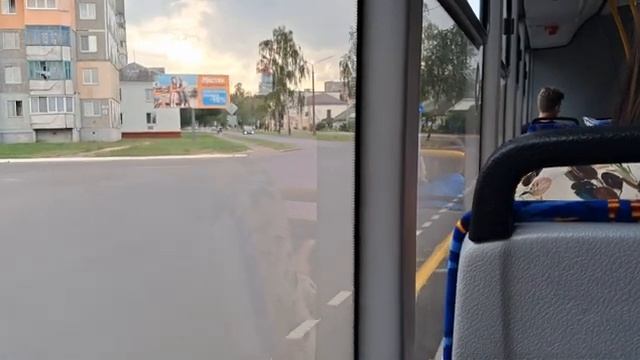 Поездка на новом автобусе МАЗ 203.047, маршрут 4 смотреть онлайн
