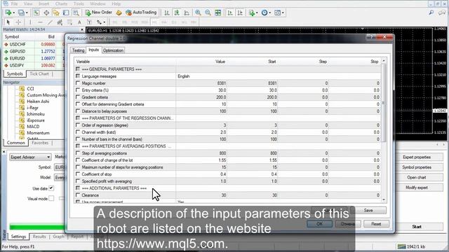 Regression Channel double (Forex robot) смотреть онлайн
