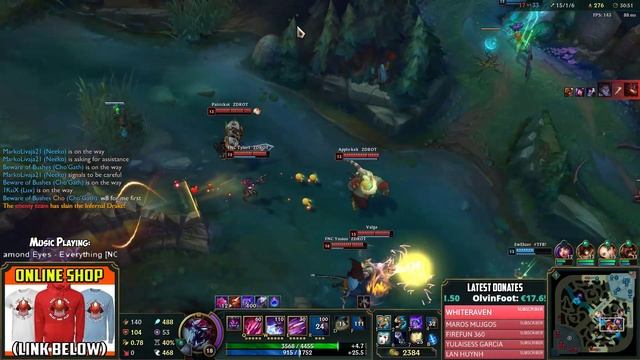 🔥 YOU SHALL NOT WIN 🔥 710AP & 6500HP TRY TO STOP THIS MONSTER 😈 Cho'Gath S9 League Of Legend смотреть онлайн