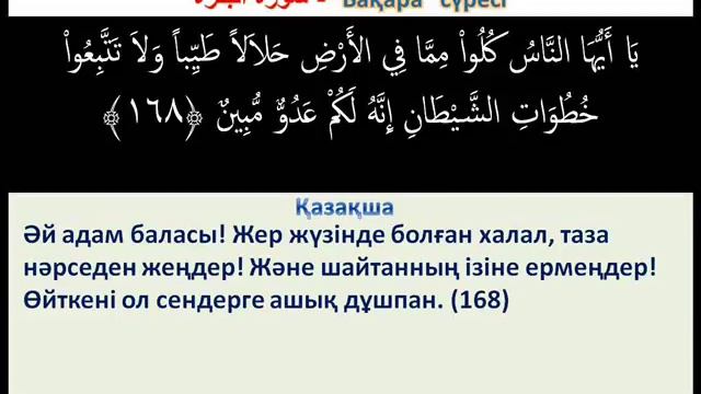 Аль-Бакара сура Әль-Бақара сүресі толық қазақша аудармасымен смотреть онлайн