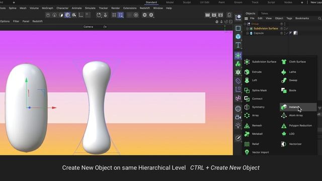 #C4DQuickTip 14_ How to create a new object as a parent or child in Cinema 4D смотреть онлайн
