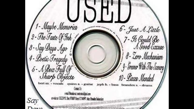Say Days Ago Demo - The Used смотреть онлайн