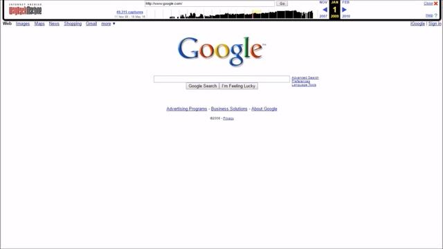 Evolution & History of GOOGLE's Time Lapse - Internet Archieve Wayback Machine смотреть онлайн