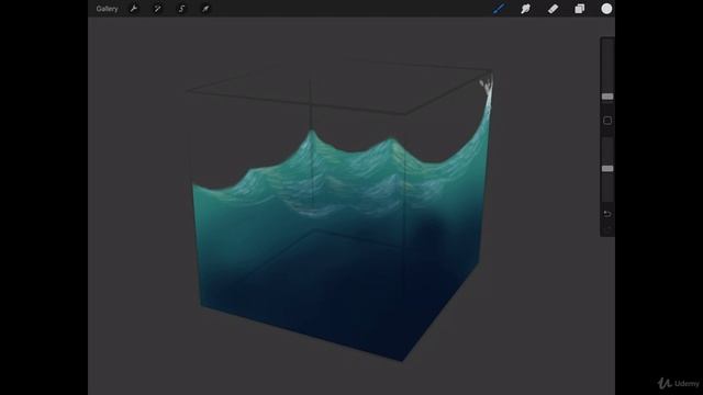 The Digital Painting. Lesson 07. Painting Excercises. Part 40 - Painting Water