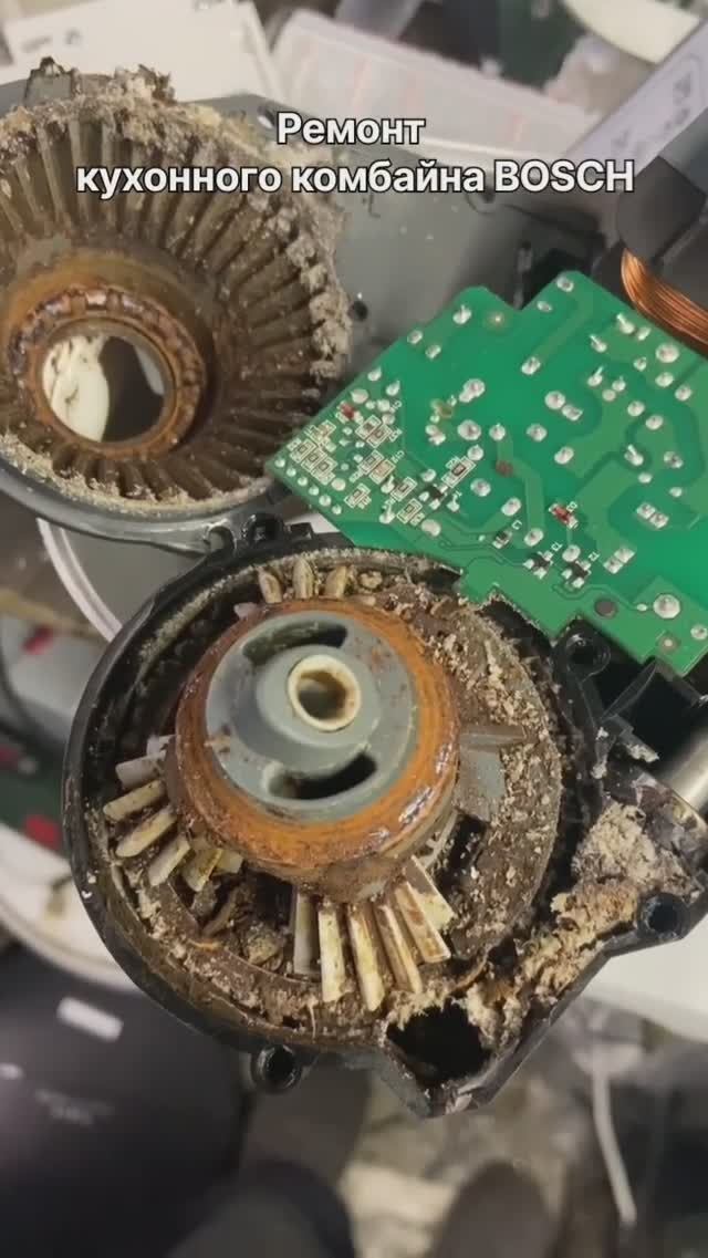 Не вращается редуктор | Ремонт кухонного комбайна Bosch в Санкт-Петербурге (СПб) смотреть онлайн