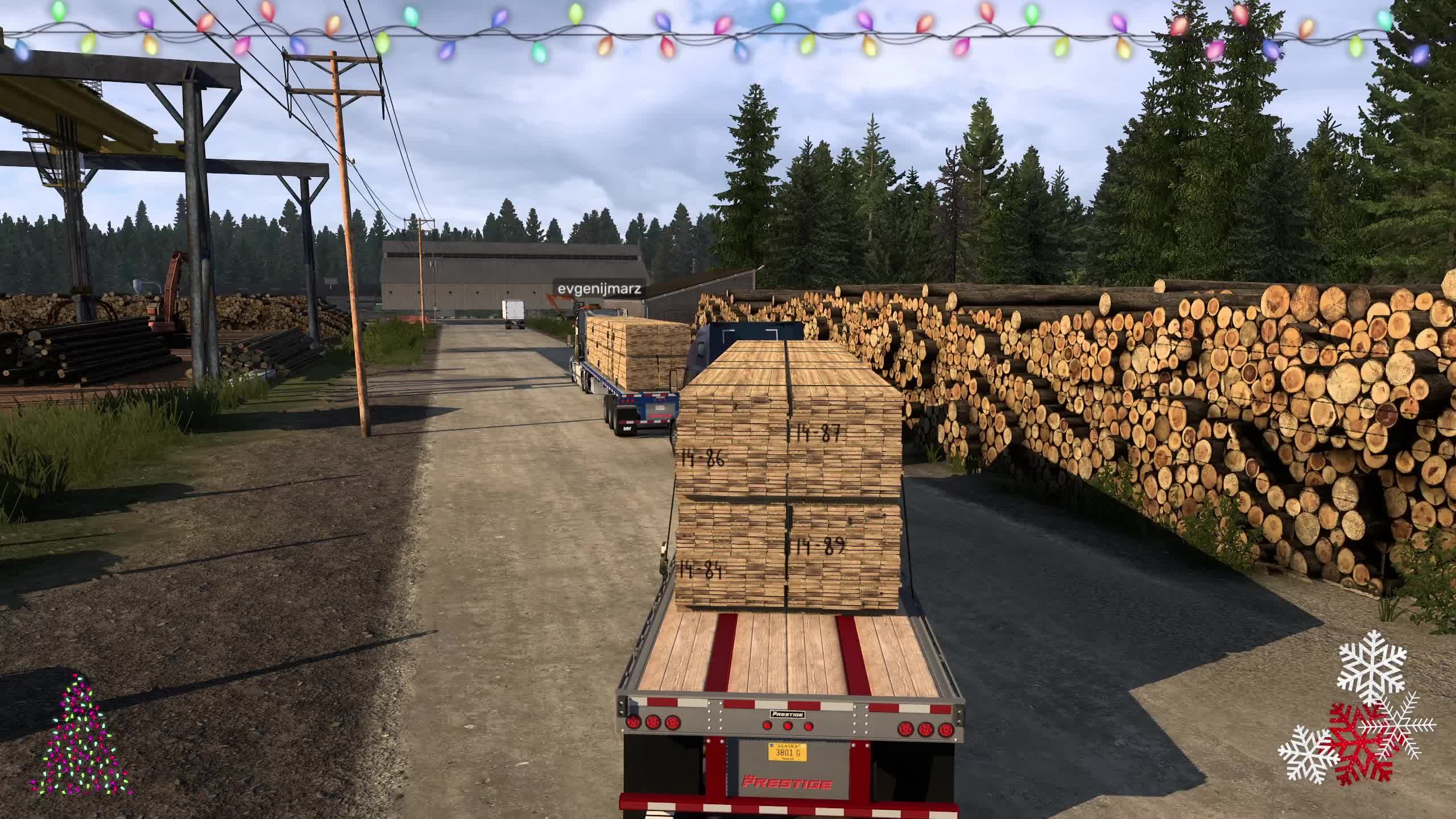 American Truck Simulator. Новогодний конвой на Аляску смотреть онлайн