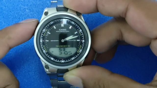 How to setting time Casio AW-80 (2747) Telememo 30 Time setting #watchservicebd смотреть онлайн