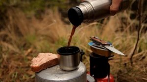 ночевка у лесного пруда с примусом Шмель