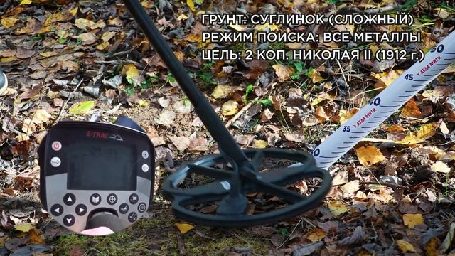 Металлоискатель Minelab E-Trac | Тест на глубину смотреть онлайн