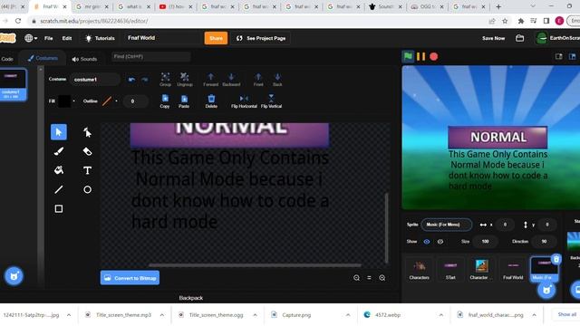 How to make Fnaf World on Scratch Part 2 смотреть онлайн