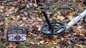 Глубина поиска Minelab X-Terra 305