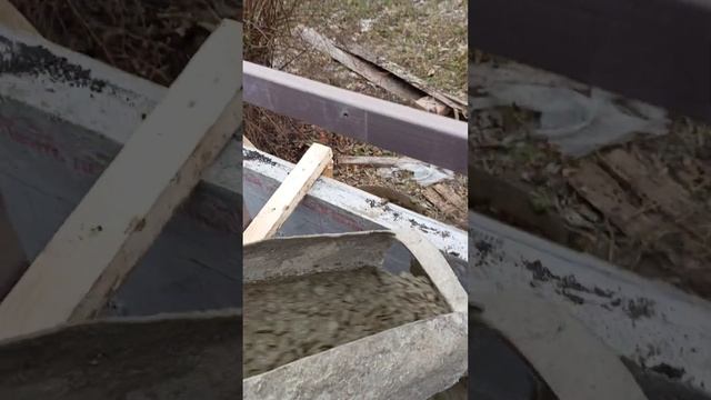Принимаем БЕТОН я на вибраторе, но залип #стройка #бетон