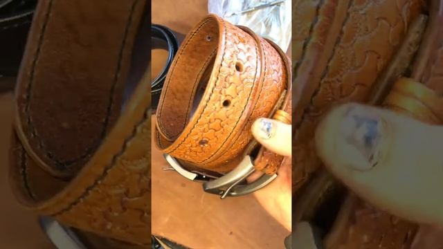 Ремень из кожи РД ручной работы смотреть онлайн