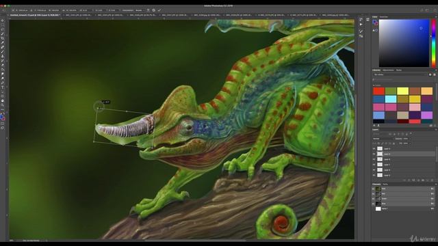 The Digital Painting. Lesson 12. Photorealistic Style. Part 83 - Adding Photo Textures смотреть онлайн