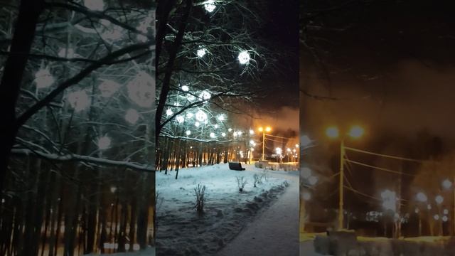 Архангельская областьНоводвинск Прогулка по новогоднему парку❄ #новыйгод #зима #рождество #шортс смотреть онлайн