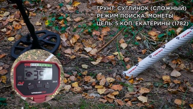 Металлоискатель Minelab Vanquish 340 | Тест на глубину смотреть онлайн