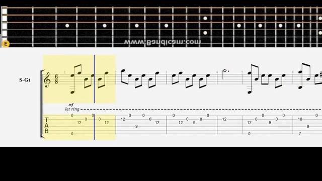The Last of Us theme # Acoustic guitar lesson note tabs смотреть онлайн