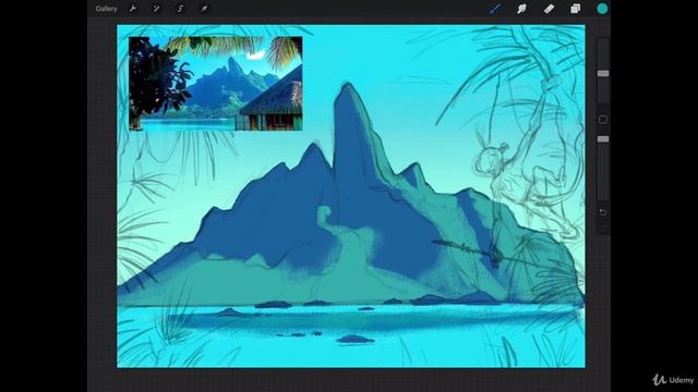 The Digital Painting. Lesson 13. Painterly Style. Part 89 - Rough Colors and Values смотреть онлайн