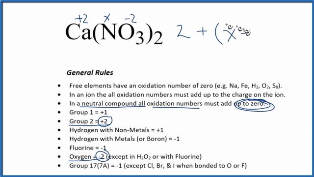 How to find the Oxidation Number for N in Ca(NO3)2 (Calcium nitrate) смотреть онлайн