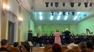 Ария Орсини исполняет Елизавета Киричук и духовой оркестр ГМПИ им. Ипполитова-Иванова