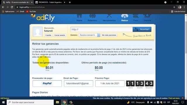 💲💸CÓMO GANAR DINERO CON ADF.LY (RETIRO MÍNIMO $5 DÓLARES POR PAYPAL) смотреть онлайн