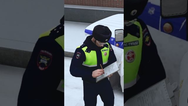ДПС ОСТАНОВИЛ ПОЛИЦИЮ ЗА ПРОЕЗД ПОД КИРПИЧ | (GTA 5 RMRP - Криминальная Москва) смотреть онлайн