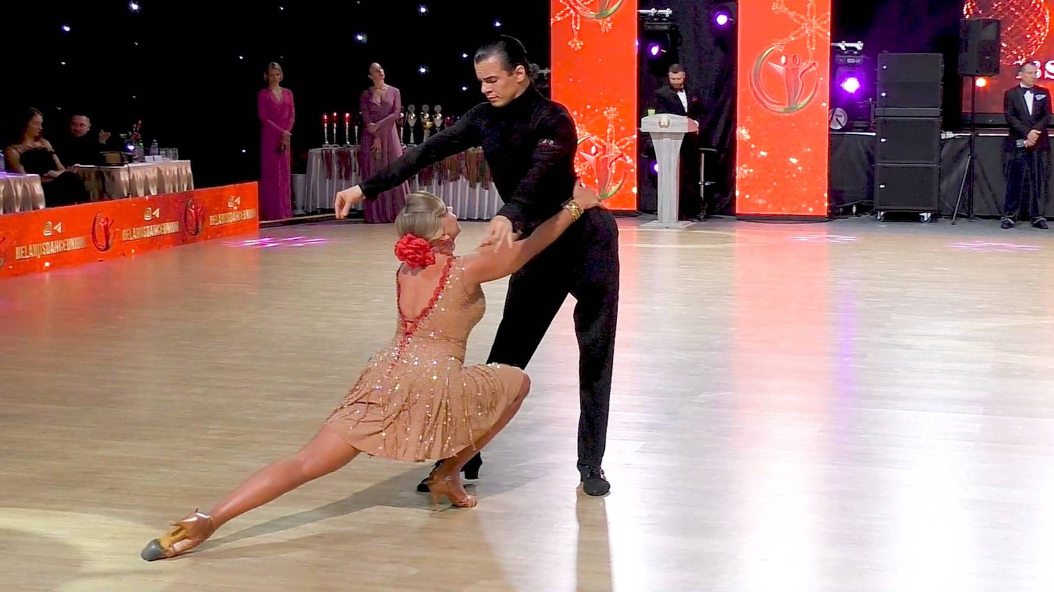 ProAm Scholarship B, Int. Latin: ча-ча-ча, самба, румба, пасодобль, джайв. Belarus Open Cup 2024 смотреть онлайн