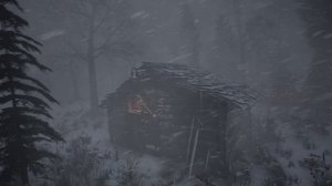 Сильная метель и завывания ветра 2025 | Зимняя снежная атмосфера | Снежная буря на темном экране