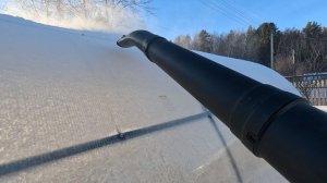 Теперь снег с теплицы чищу только так. Аккумуляторная воздуходувка Wortex против снега на теплице.