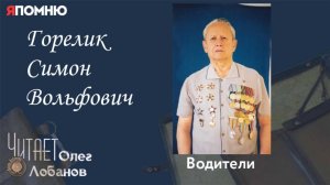 Горелик Симон Вольфович.  Проект «Я помню» Артема Драбкина. Водители.