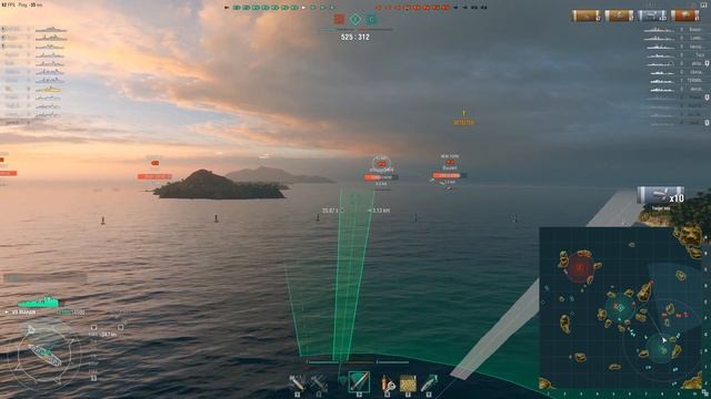 World of Warships - Mahan by flx_ смотреть онлайн