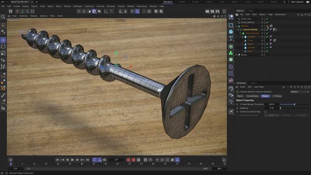 #C4DQuickTip 46_ How to speed up remeshing on volume meshes in Cinema 4D смотреть онлайн