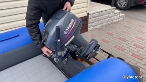 Тележка для лодочного мотора 9,9 - 30. Установка на транец без поднятия мотора.