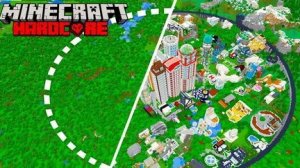 Майнкрафт строитель  город в горах