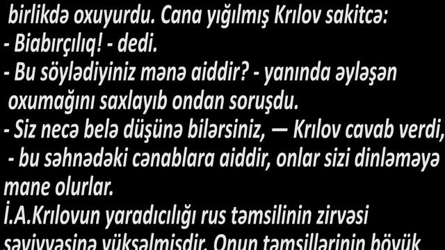 Ədəbiyyat 6 İvan Krılov смотреть онлайн