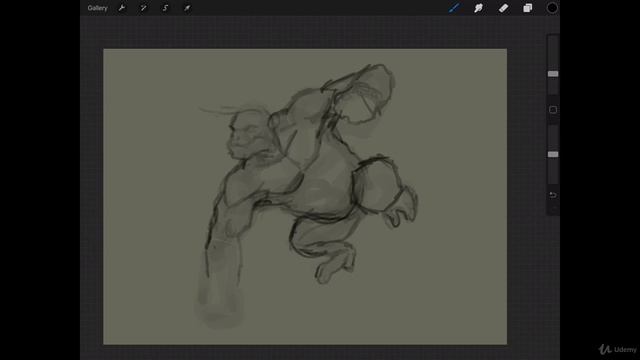 The Digital Painting. Lesson 09. Cell Shading Style. Part 46 - Tightening the Underdrawing смотреть онлайн