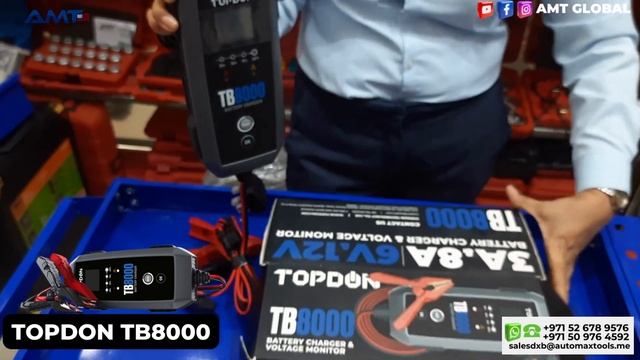 Topdon Battery Charger and Voltage monitor: TB8000#Unboxing смотреть онлайн