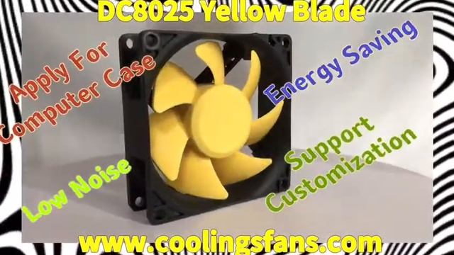 80x80x25mm DC Brushless Fan 5V 8025 Noise Reduction Yellow Leaves смотреть онлайн
