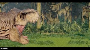 DOMINION GIGANOTOSAURUS VS Therizinosaurus and T Rex - Jurassic World Evolution 2
