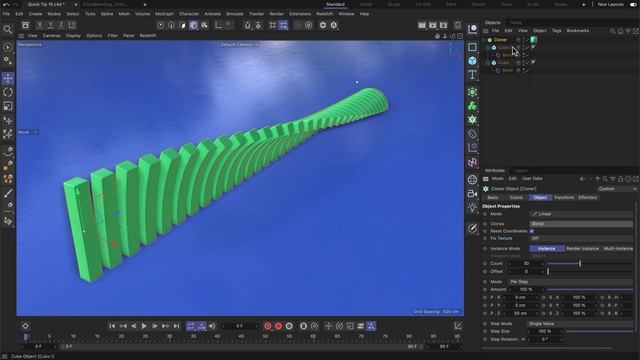 #C4DQuickTip 15_ How to blend between MoGraph clones in Cinema 4D смотреть онлайн