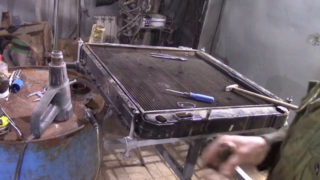 Ремонт радиатор от КАМАЗа