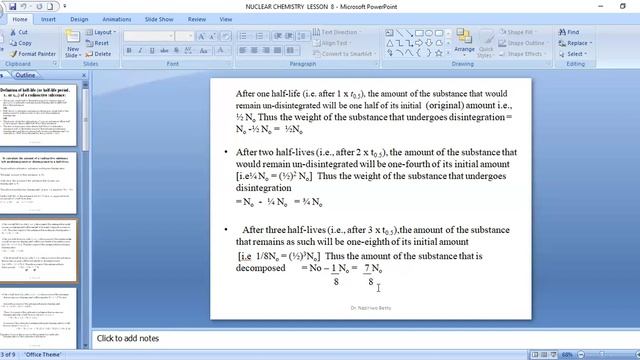 NUCLEAR CHEMISTRY LESSON 8 смотреть онлайн