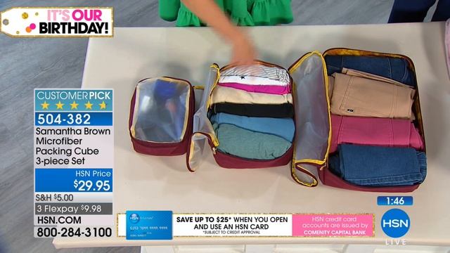 Samantha Brown Microfiber Packing Cube 3piece Set смотреть онлайн