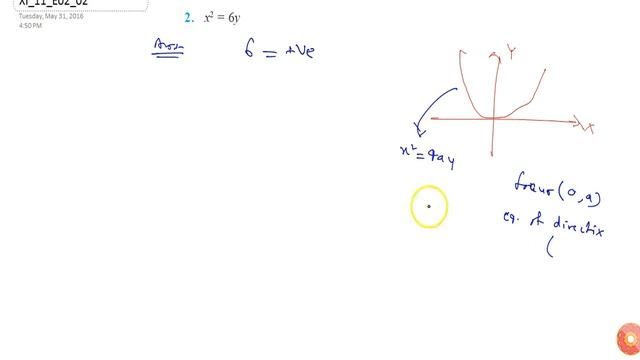 Find the coordinates of the focus, axis of the parabola, the equation of the directrix and the l... смотреть онлайн