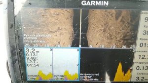 Мой Garmin Striker 7SV на воде.