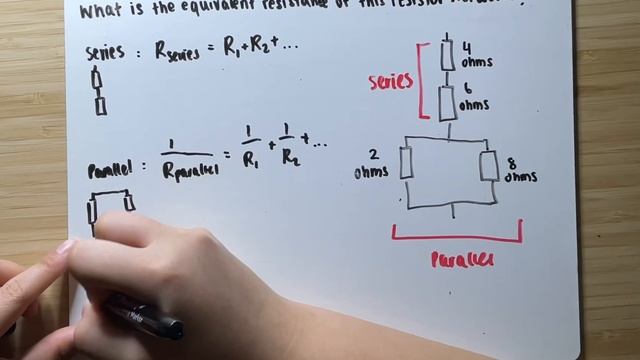 Physics w/ Calc 2 Calculating Equivalent Resistance of a Resistor Network | Example #2 смотреть онлайн