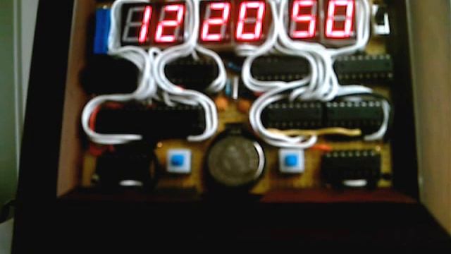 24 hour digital clock w/ crystal oscillator смотреть онлайн